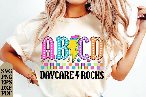 Abcd Back to School Preppy Daycare Rocks Graphics