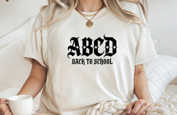 Abcd Back to School T-shirt SVG PNG