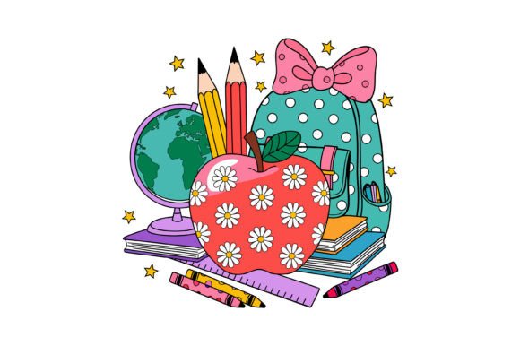 Back to School Apple Design Graphics