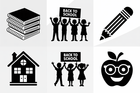 Back to School Clipart Bundle SVG: Graphics for Crafts