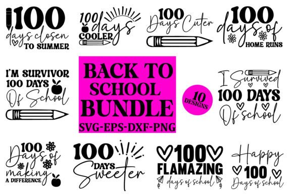 Back to School Design Bundle, SVG: Graphics & Crafts for Local Business