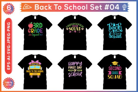 Back to School Set 04: Graphics & T-Shirt Designs