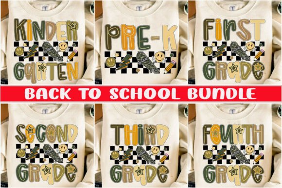 Checkerboard Back to School Png BUNDLE