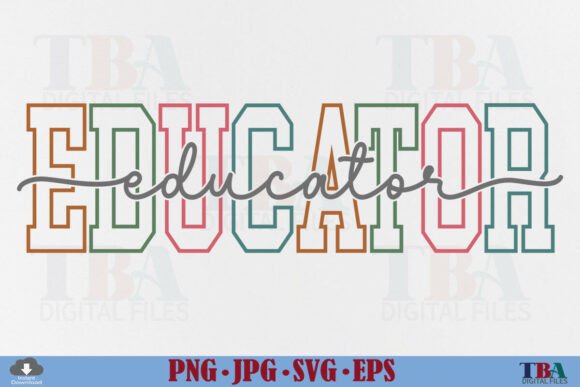 Educator Svg Png, Back to School Teacher Graphics