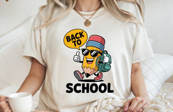 Funny Pencil Back to School PNG Graphics