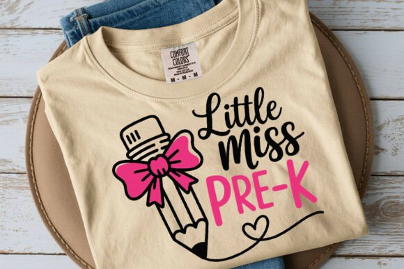 Little Miss Pre-K SVG, Back to School