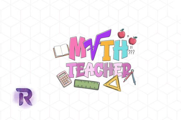 Math Teacher Back to School PNG for Crafts and Graphics
