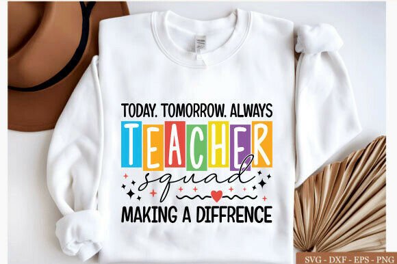Teacher Squad SVG: Graphics for T-Shirt Designs