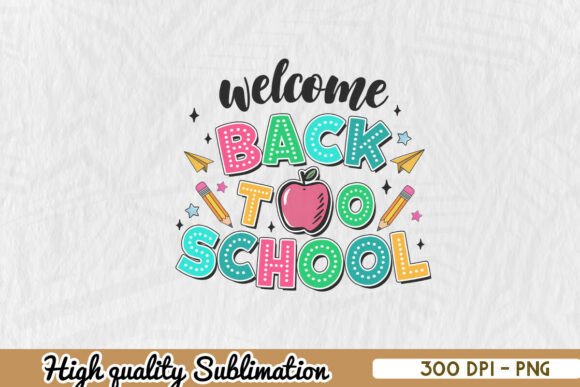 Welcome Back to School Love PNG Graphics